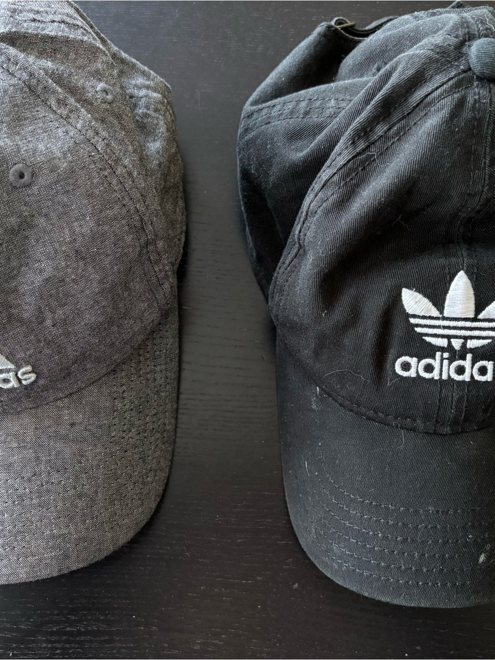 adidas Trefoil Cap Duo in Black and Charcoal